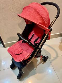 imported stroller pram cabin friendly like new 10/10