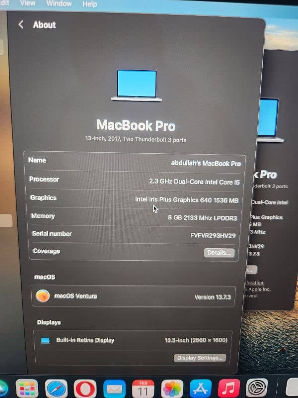 macbook pro 2017 8