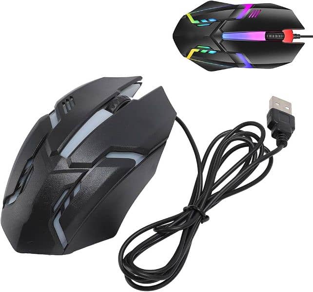 RGB gaming mouse with free mouse pad 1