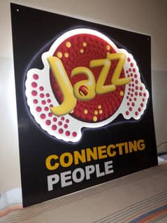 Jazz Signboard 3 x3 Acrylic sheet