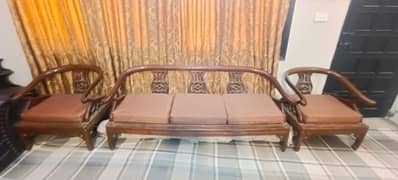 5 seater sofa set pure wood