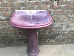 Large size Wash basin with mirror and other hanger.