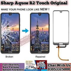 Sharp Aquos R2 Touch Oca Glass Original Replacement