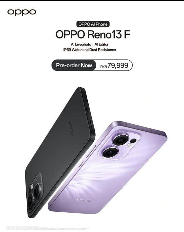 oppo Reno 13 available 8/256 box pack official stock 0