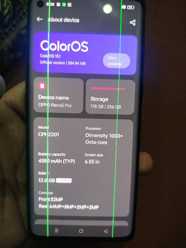 Oppo Reno 5 pro 5g Black colour 7