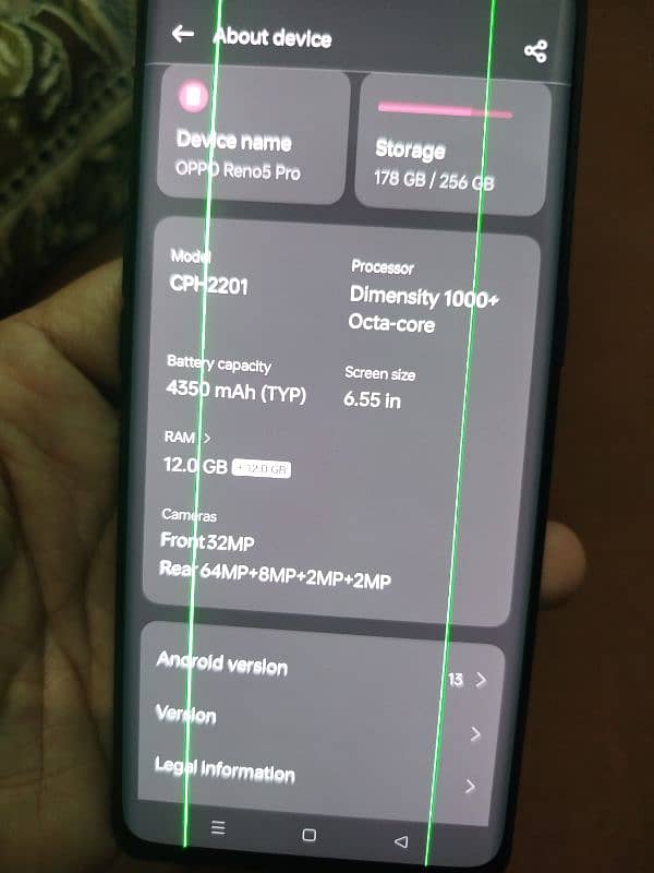 Oppo Reno 5 pro 5g Black colour 8