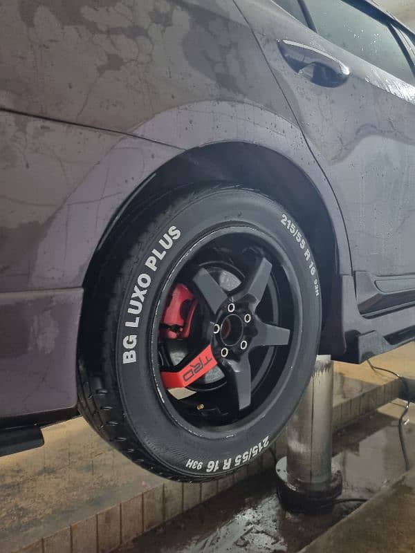 Alloy Rims and tyre 16"  5 x 100/114 1