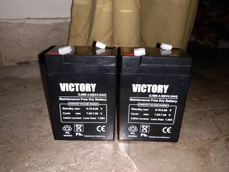 VICTORY Dry Batteries 6Volt 1