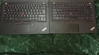 Lot of 2 ThinkPad T470s excellent condition 14 inch laptops FHD screen