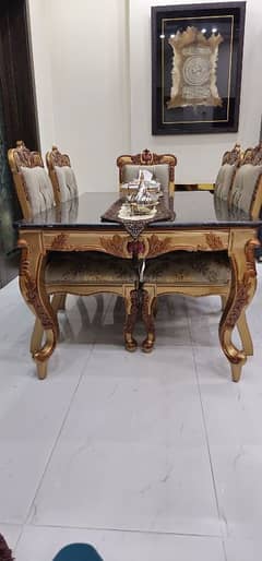 six seater dining table for sale royal style