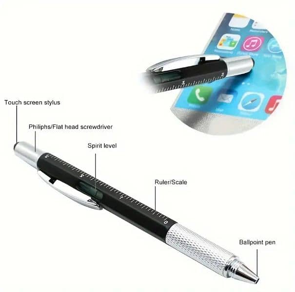 Hexagonal 7-in-1 Multifunction Stylus Pen 2