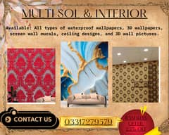 Wallpaper / 3D Wallpaper / Wall Home Decore / Window Blinds / Flooring