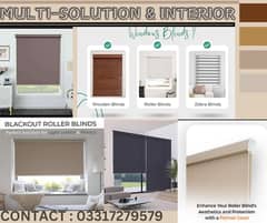 Window Blinds / Roller Blinds / Wood Blinds / Zebra Blinds / PVC Door