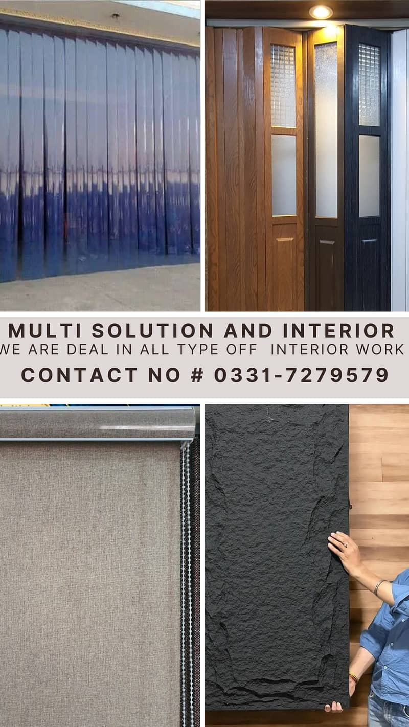 Window Blinds / Roller Blinds / Wood Blinds / Zebra Blinds / PVC Door 13