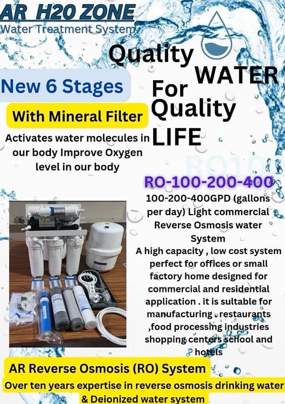 R O water plant Quality water for Quality life 0