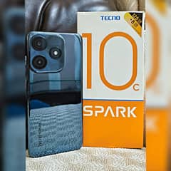 TECNO SPARK 10C (4GB+128GB) 10/10 CONDITION WITH BOX &  ACCESSORIES