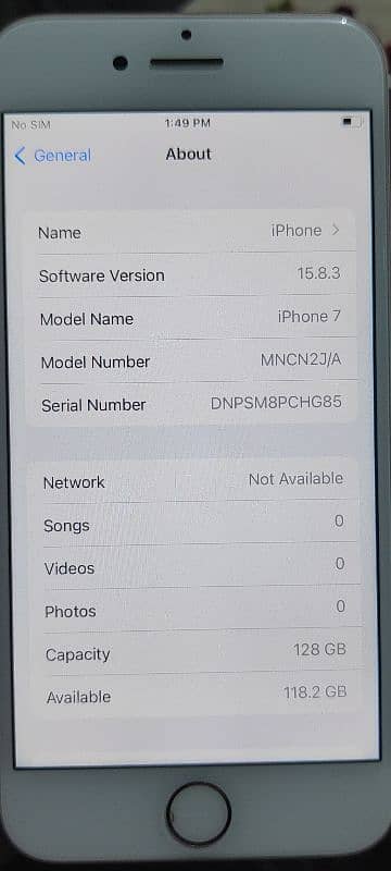 iphone 7. . . 128 gb 6