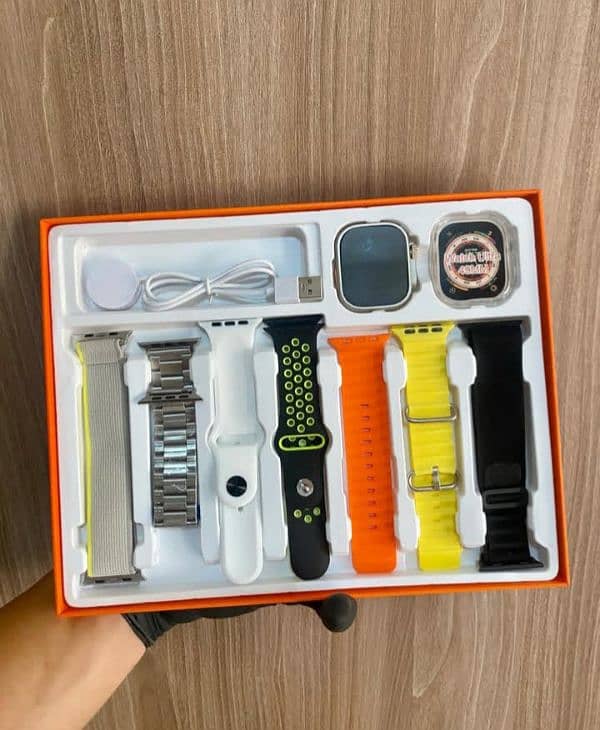 S100 Fendior Smart Watch Ultra 2 With 7 Straps 49mm 1