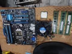 Core i7 3770, 3.4GHz, 12GB DDR3, P8B75M mobtherboard