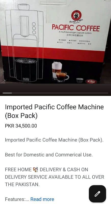 Buy Anyone 03 imported Coffee Machines and Get 01 Coffee Machine Free. 1