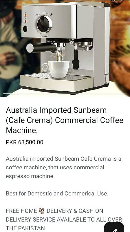 Buy Anyone 03 imported Coffee Machines and Get 01 Coffee Machine Free. 4