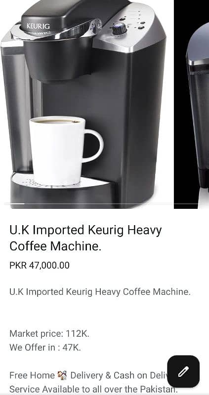 Buy Anyone 03 imported Coffee Machines and Get 01 Coffee Machine Free. 9
