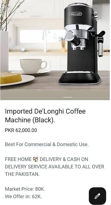 Buy Anyone 03 imported Coffee Machines and Get 01 Coffee Machine Free. 10