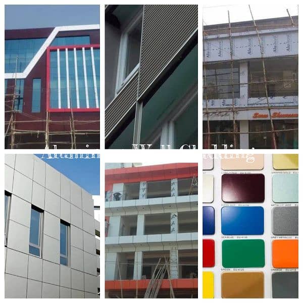 Aluminum wall Cladding sheet And Construction builders 0