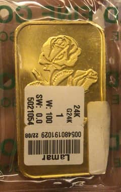 Saudi made 24K pure gold bar 100 grams