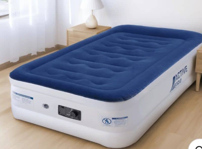 Single Comfort Plus Air Bed – Navy/White 0