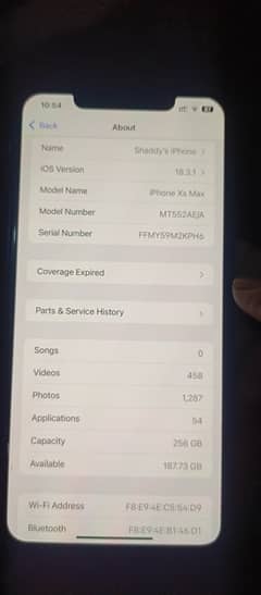 iPhone Xs Max 256GB PTA Approved