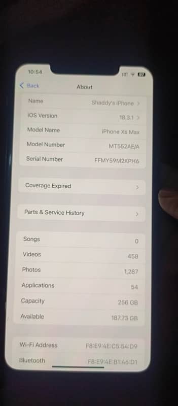 iPhone Xs Max 256GB PTA Approved 0