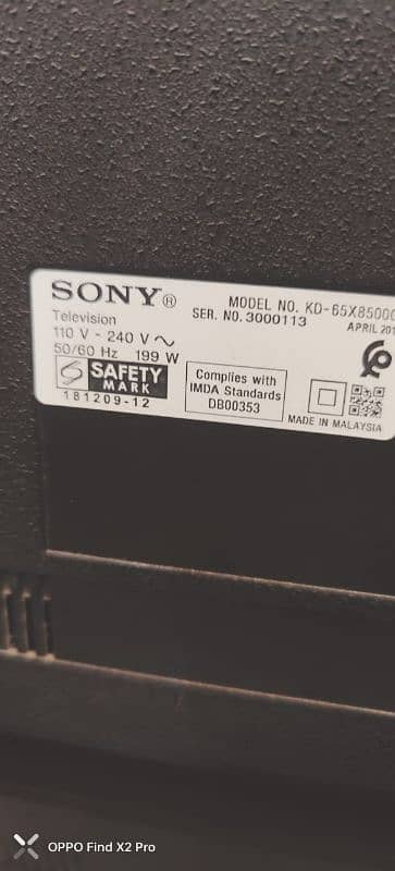 Sony Kd 65X8500 7