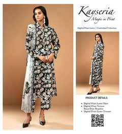 Brand Lawn Suits Nishat Kesaria Khadi Lime Light Sana Safinaz