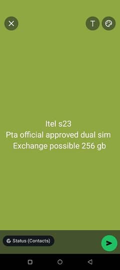 itel s23 exchange possible 256 gb apprpv