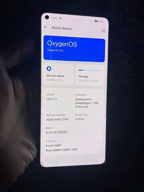 Oneplus 9 8/128GB All okay working 0