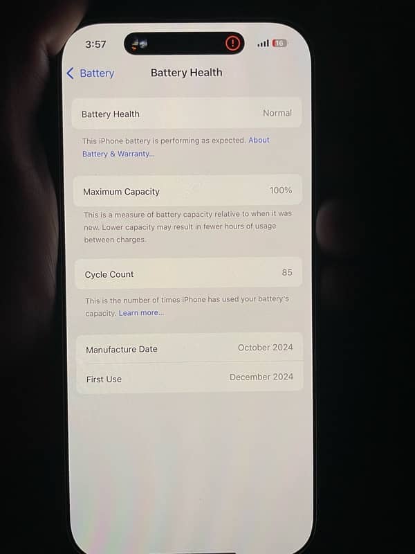 iphone LLA 16 pro 512gb FU 86cycle 100 health 10/10 2