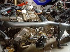 honda 400cc 4 slandr very heavy sound