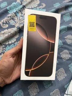 iPhone 16 Pro PTA approved Box pack desert. (not pro max)