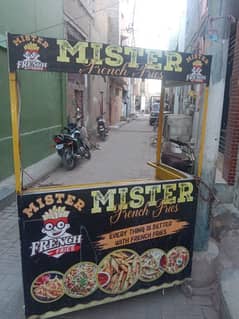 Fries and samosa counter