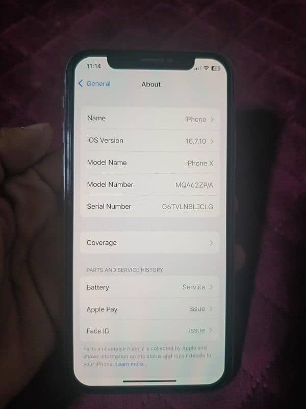 iphone X 64Gb Pta Approved 2