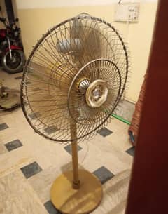 Antique Golden pedestal fan 23nch