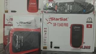 Starsat Sr- T140 Pro Dish Reciver 14 Month Forever Server