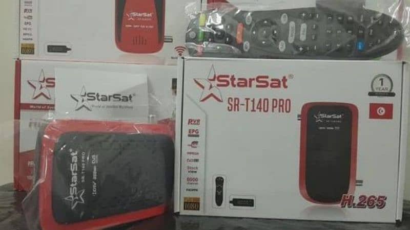 Starsat Sr- T140 Pro Dish Reciver 14 Month Forever Server 0