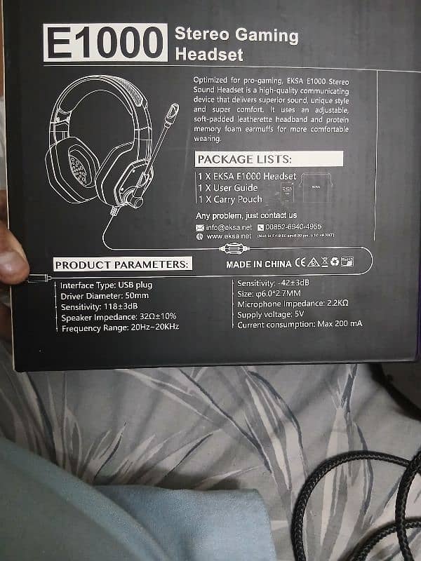 HEADPHONE EKSA E1000 5