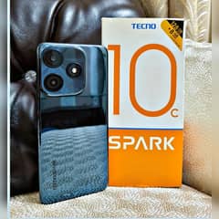 TECNO SPARK 10C (4GB+128GB) 10/10 CONDITION WITH BOX &  ACCESSORIES