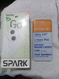 Techno Spark go 1.8/128GB only Box open All Accasaries pack Brand New