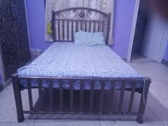 Iron Bed with Mattress Good Condition