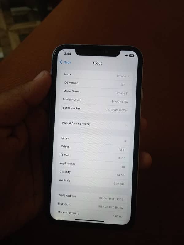 Iphone 11 64gb NON PTA 2