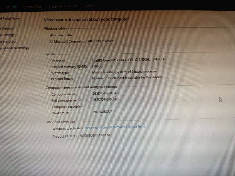 Dell I3 4 gen with complete setup 1